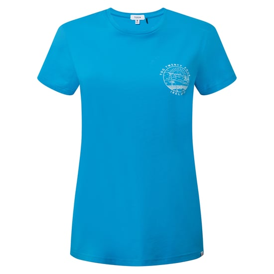 Ireland Womens T-Shirt Azure Blue