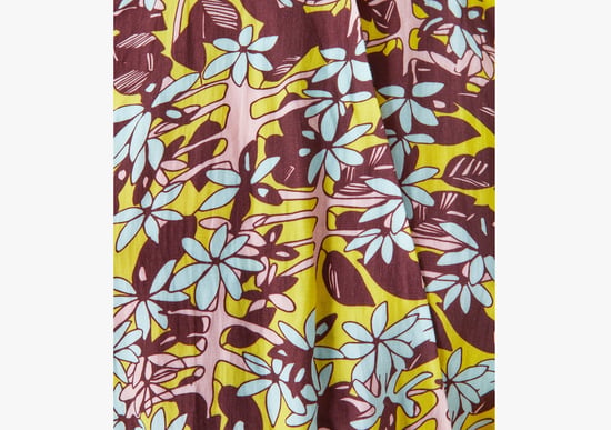 Violet Printed Linen Playsuit - Multi