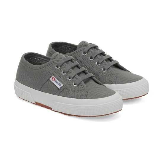Superga Childrens/Kids 2750 Jcot Leather Trainers (Grey Sage)
