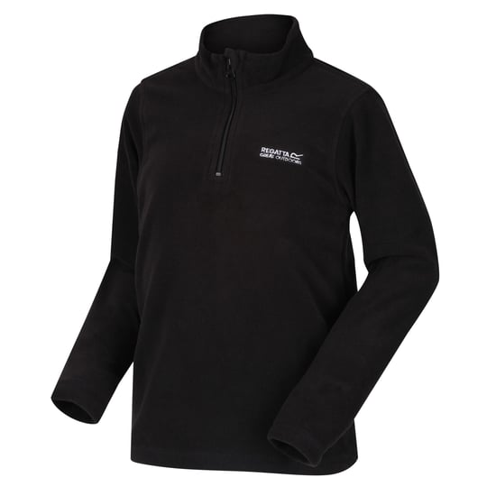 Regatta Great Outdoors Childrens/Kids Hot Shot II Half Zip Fleece Top (Black/Black)
