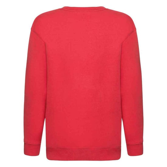 Fruit of the Loom Childrens/Kids Premium Drop Shoulder Sweatshirt (Red) - Image 2