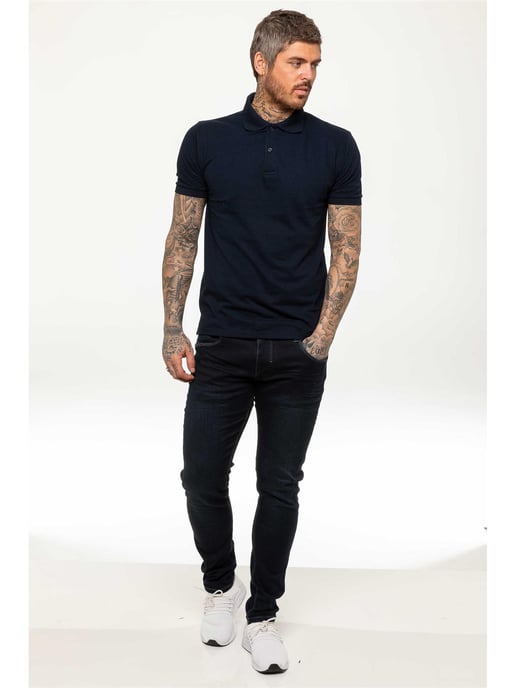 Enzo Mens Polo Shirt Short Sleeve - Image 6