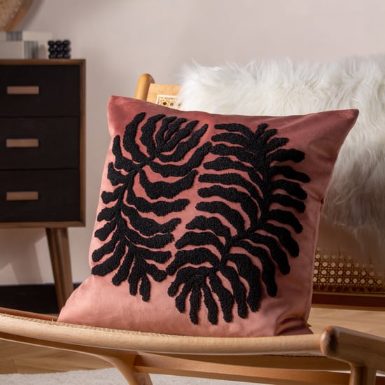 furn. Maldive Botanical Velvet Tufted Cushion Cover - Image 5