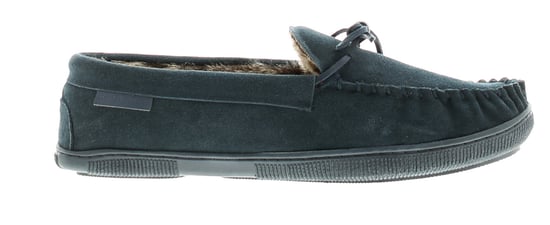 Hush Puppies ace leather mens full slippers navy