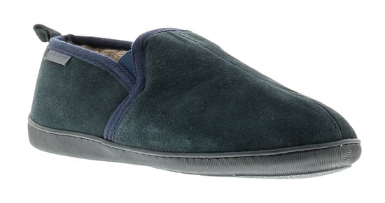 Hush puppies arnold leren heren pantoffels marineblauw - Image 1