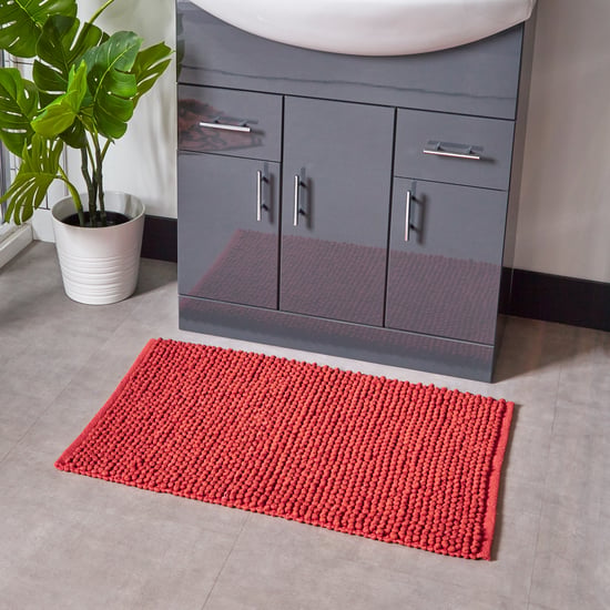 Bobble Woven Cotton Non-Slip Bath Mat - Image 2