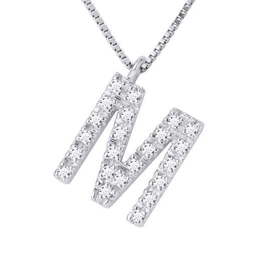 DIADEMA - Necklace with Diamonds - M - White Gold