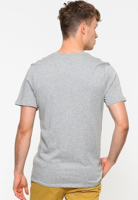 Nike geborduurd Futura T-shirt in grijs heather- en zilverkleurig logo - Image 2