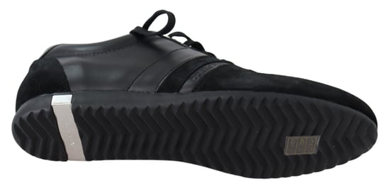 Dolce & Gabbana Men's Black Logo Leather Casual Sneakers Shoes - Image 3