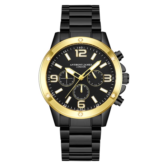 Hand Assembled Anthony James Limited Edition Grandoise Automatic Black Watch