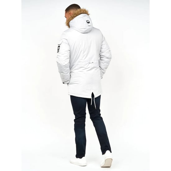 Crosshatch Parkmoore Parka för män (Kitt) - Image 2