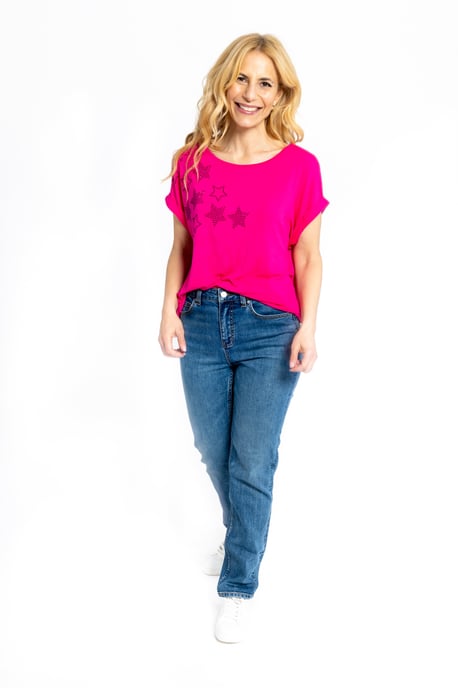 Starburst Short Sleeve T-shirt - Pink