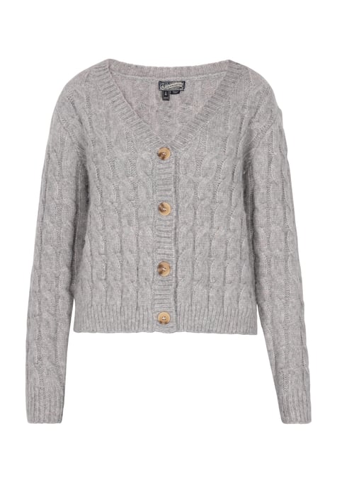 Dreimaster Vest Dames grijs melange - Image 1
