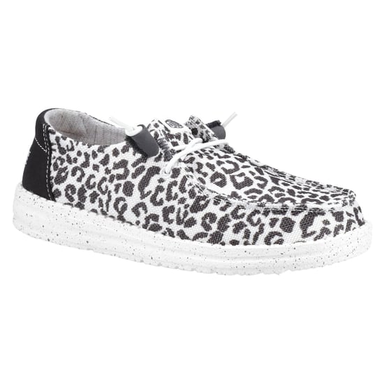 HEYDUDE Wendy Leopard Cotton Blend zwart/grijze damesschoenen - Image 6