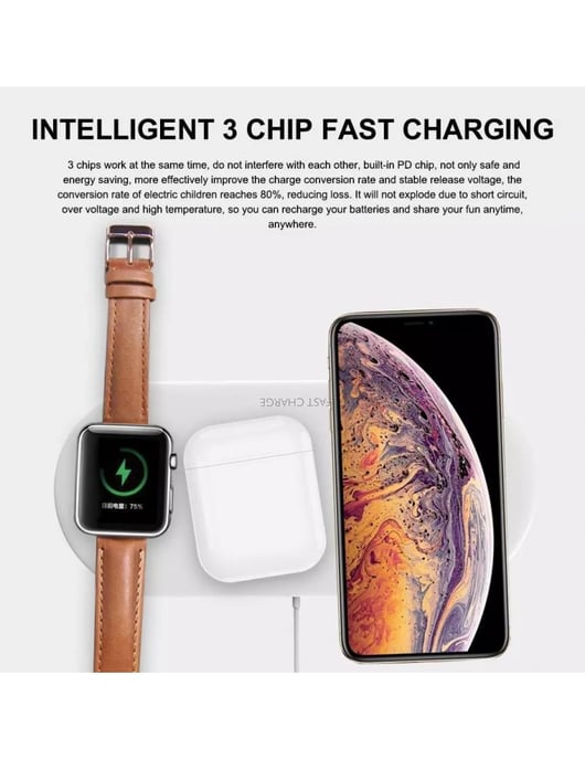 3-in-1 Wireless Charging Base for Android / IOS