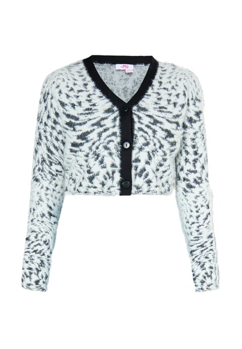 Mymo Vest Dames wit zwart - Image 1