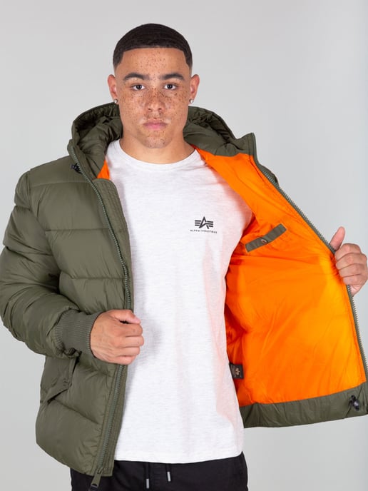 Alpha Industries Hooded Puffer Alpha FD Jacket Green