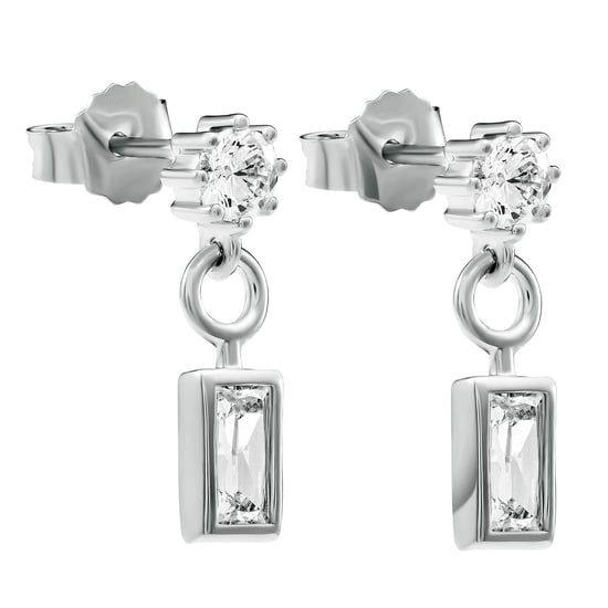 Orphelia 'Madelyn' Women's 925 Sterling Silver Drop Earrings - Silver ZO-7583 - Image 1