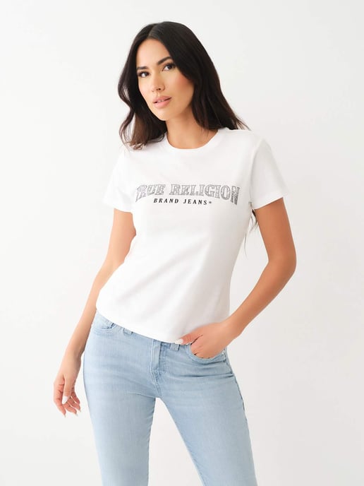 Slim Crew Neck Tee in White