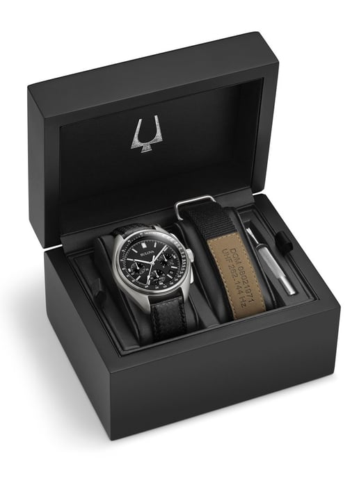 Bulova Lunar Pilot Men's Black Watch 96B251 - Image 6