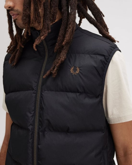 Fred Perry Mens Padded Gilet - Image 2