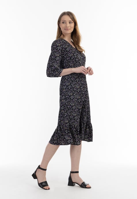 usha floral print midi dress