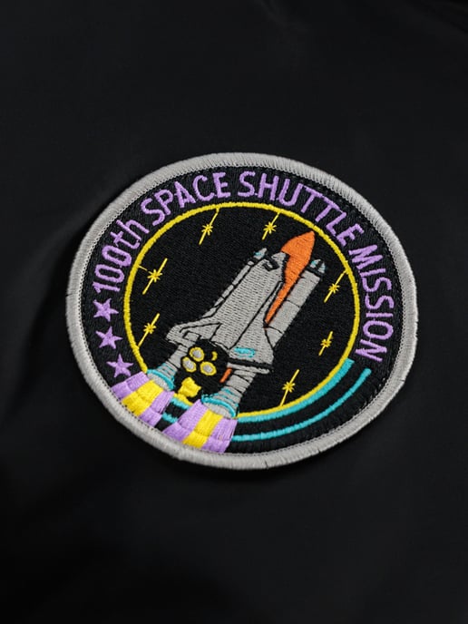 Alpha Industries Men's MA-1 VF NASA BOMBER JACKET in Black