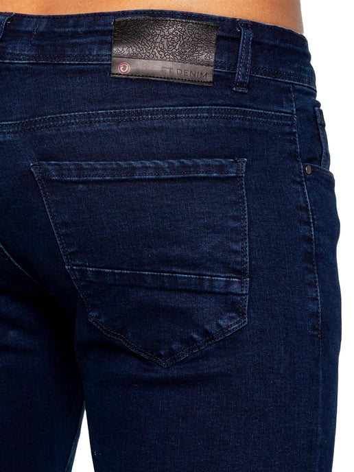 ETO | Mens Straight Leg Jeans - Navy - Image 5