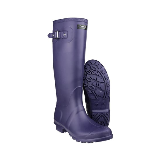 Cotswold Sandringham Buckle-Up Womens Wellington Boots (Purple)