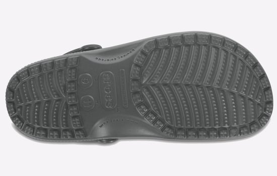 Crocs Classic Croslite Gummi Skiffergrå Tofflor - Image 4