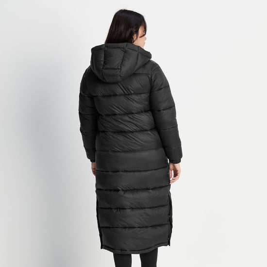 Cautley Womens Long Padded Jacket Black