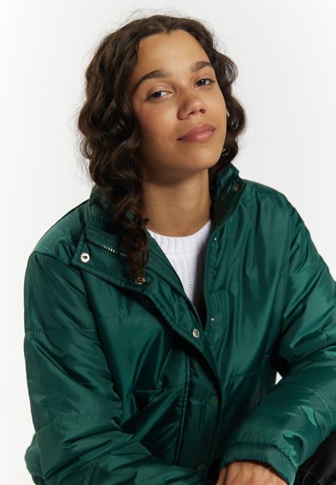 Mymo Licht gewatteerd blousonjack Dames donkergroen - Image 5