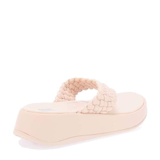 Women's Fit Flop F-Mode Leather Flatform Toe-Post Sandals in Rose - Image 3