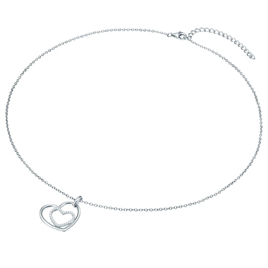 Necklace with pendant sterling silver zirconia white Rafaela Donata - Image 2