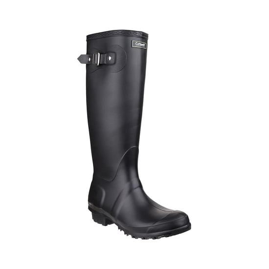 Cotswold Sandringham Buckle-Up Womens Wellington Boots (Black) - Image 1