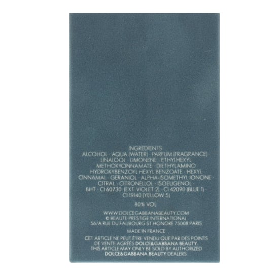 D&G Light Blue Pour Homme Edt Spray40 ml. - Image 2