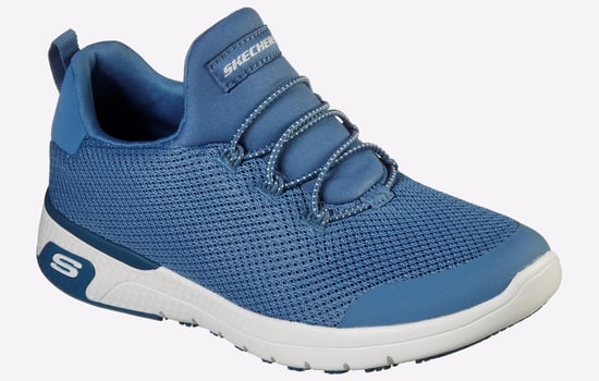 Skechers Workwear Marsing Waiola SR Mesh Dames Blauwe Sneakers - Image 2