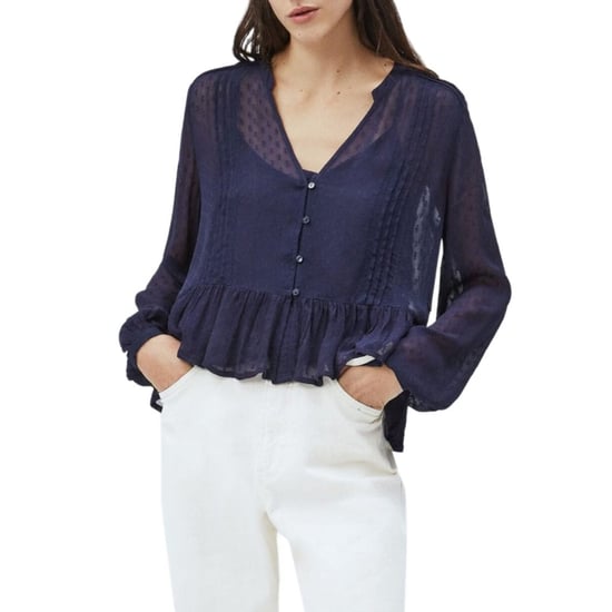 Pepe Jeans Women's ARVANA Shirt Blue 351556 - Image 5