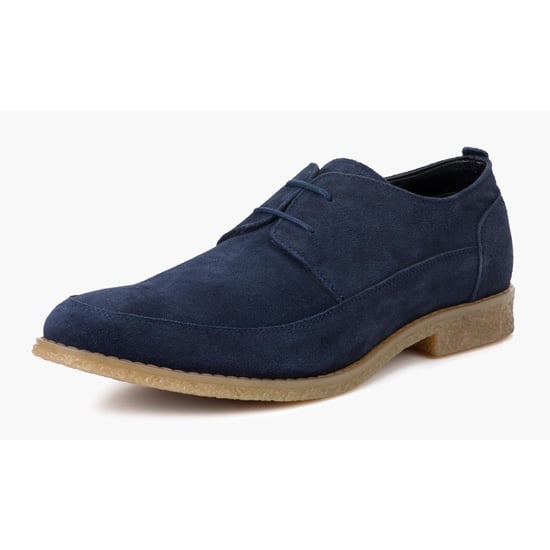 Redfoot Gobi Navy Suede Derby Shoe