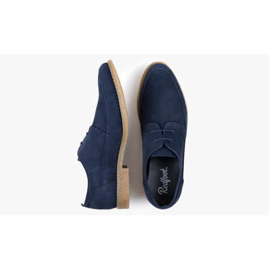 Redfoot Gobi Navy Suede Derby Shoe