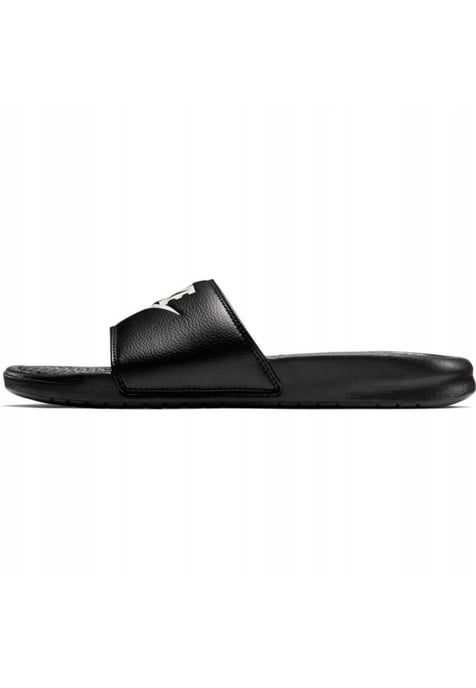 Nike Benassi Slip On Sliders in Black/White - Image 4