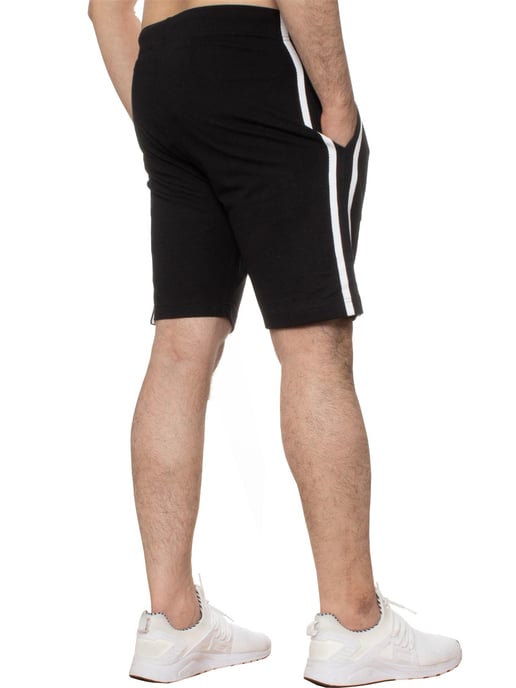 Enzo | Mens Lounge Shorts - Black - Image 3