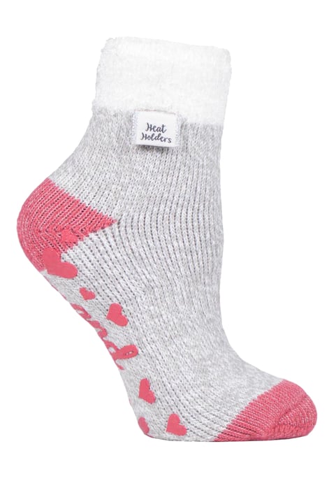 Heat Holders Womens Cuddly Fluffy Bed Socks with Feather Top - Image 1