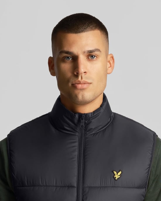 Lyle & Scott Mens Wadded Gilet - Image 2