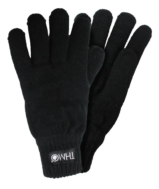 Dames Volledige Vinger Handschoenen met Thinsulate Voering - Zwart - Image 1
