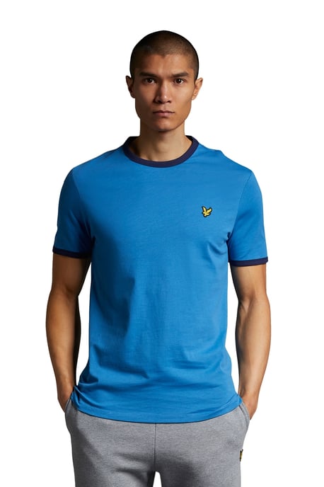 Lyle & Scott Ringer T-shirt Yale Blauw/ Marineblauw - Image 1