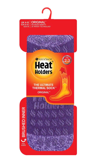 Heat Holders - Thermosokken voor dames met handgrepen - Paars (Jeneverbes) - Image 2