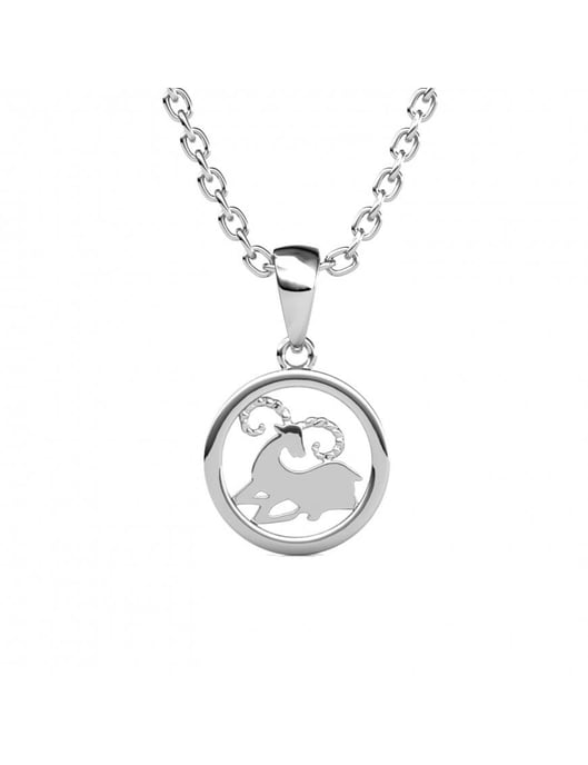 Aries Zodiac-hänge - silver och kristall - Image 4