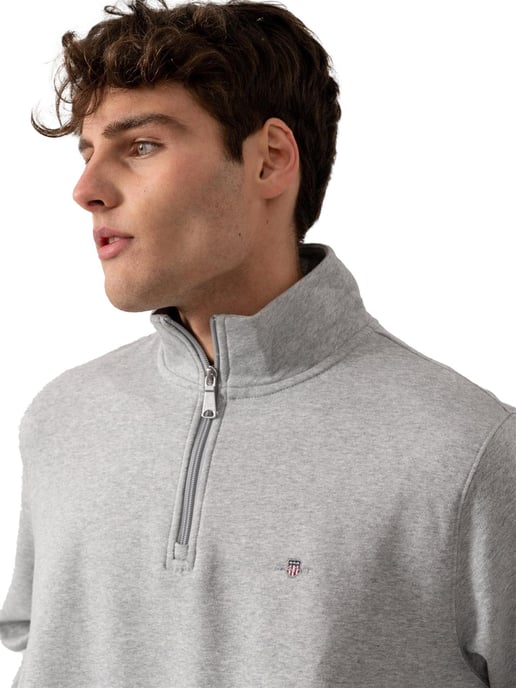 Gant | Mens Shield Half Zip Sweatshirt - Image 3