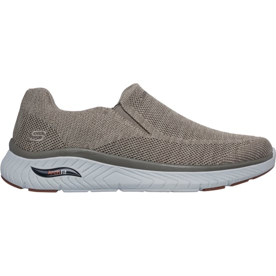 Skechers Arch Fit Crosser Locke Polyester Herentrainers Taupe - Image 2